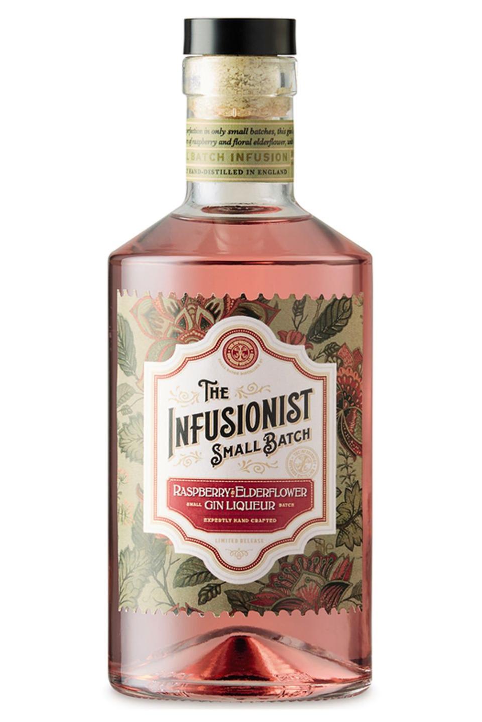<p>Another pink gin for your cabinet, the Infusionist Raspberry & Elderflower Gin Liqueur is a floral liqueur with "balanced and subtle" flavour notes of raspberries and elderflower. </p><p>Infusionist Raspberry & Elderflower Gin Liqueur, £9.99, 50ml</p>