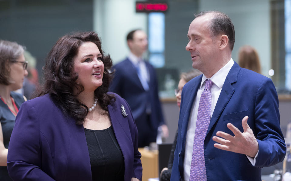 Brexit minister Lord Callanan at Tuesday’s meeting of EU ministers (Getty)