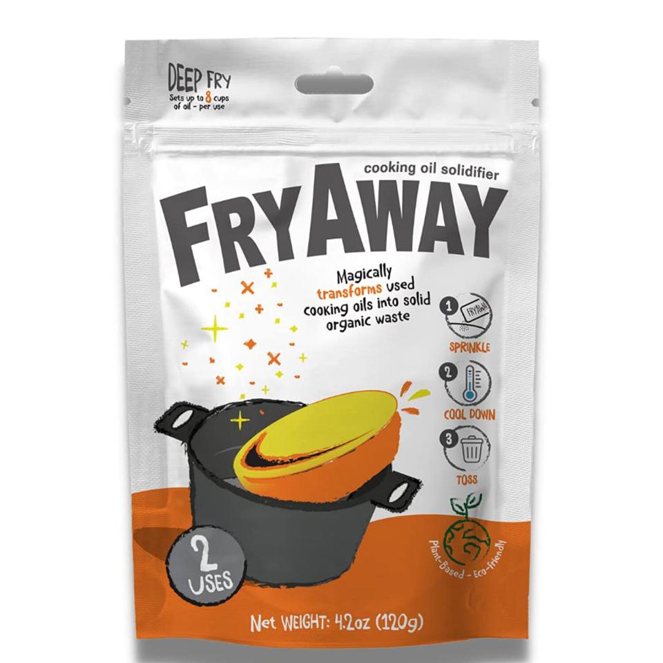 FryAway Deep Fry Waste Cooking Oil Solidifier Powder,