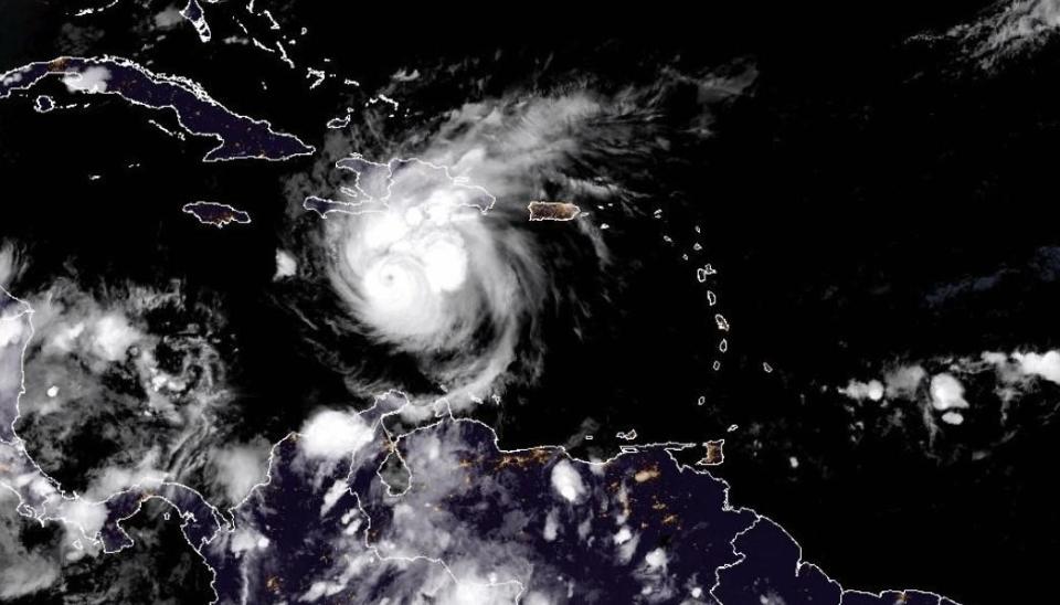 Hurricane Beryl is seen in the Caribbean in a satellite image at 8:30 p.m. ET, July 2, 2024. / Credit: NOAA