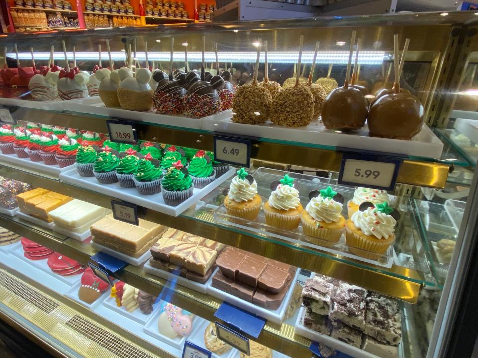 A view of desserts at Goofy's Candy Co. in Disney Springs.