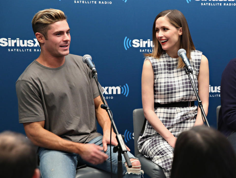 Zac Efron and Rosa Byrne at an event