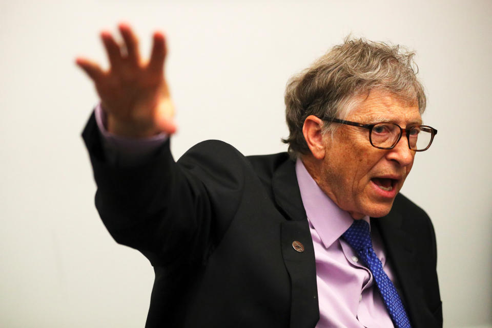 El cofundador de Microsoft Bill Gates en una entrevista con Reuters en Londres. REUTERS/Hannah McKay