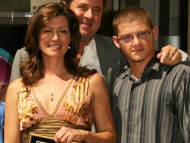 Jim Smeal/BEI/Shutterstock Amy Grant and her son Matthew Garrison Chapman.