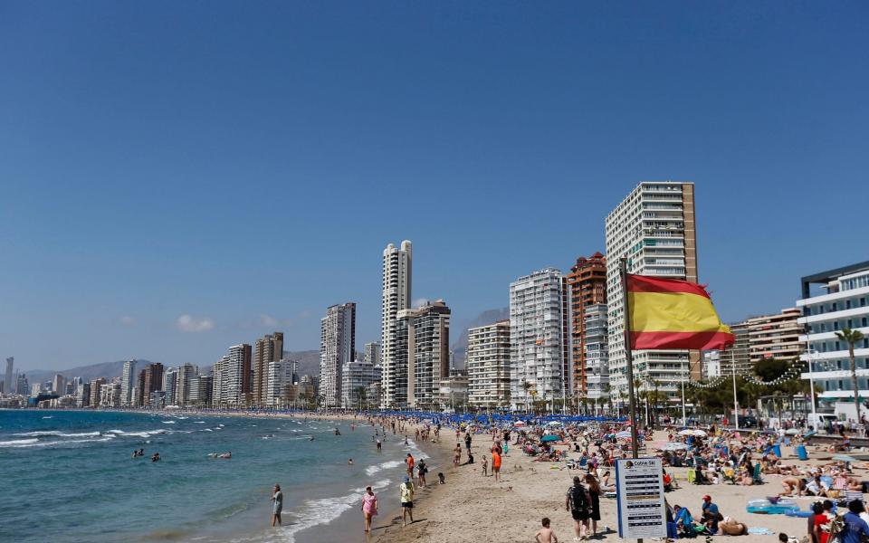 Benidorm has banned sleeping on the beach between midnight and 7am