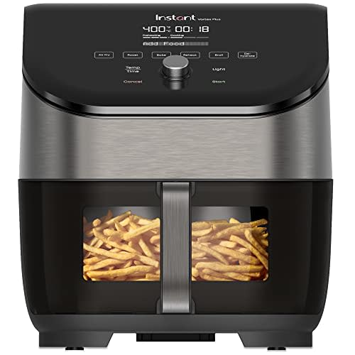 Instant Vortex Plus 6QT Air Fryer with Odor Erase Technology, 6-in-1 Functions that Crisps, Roa…