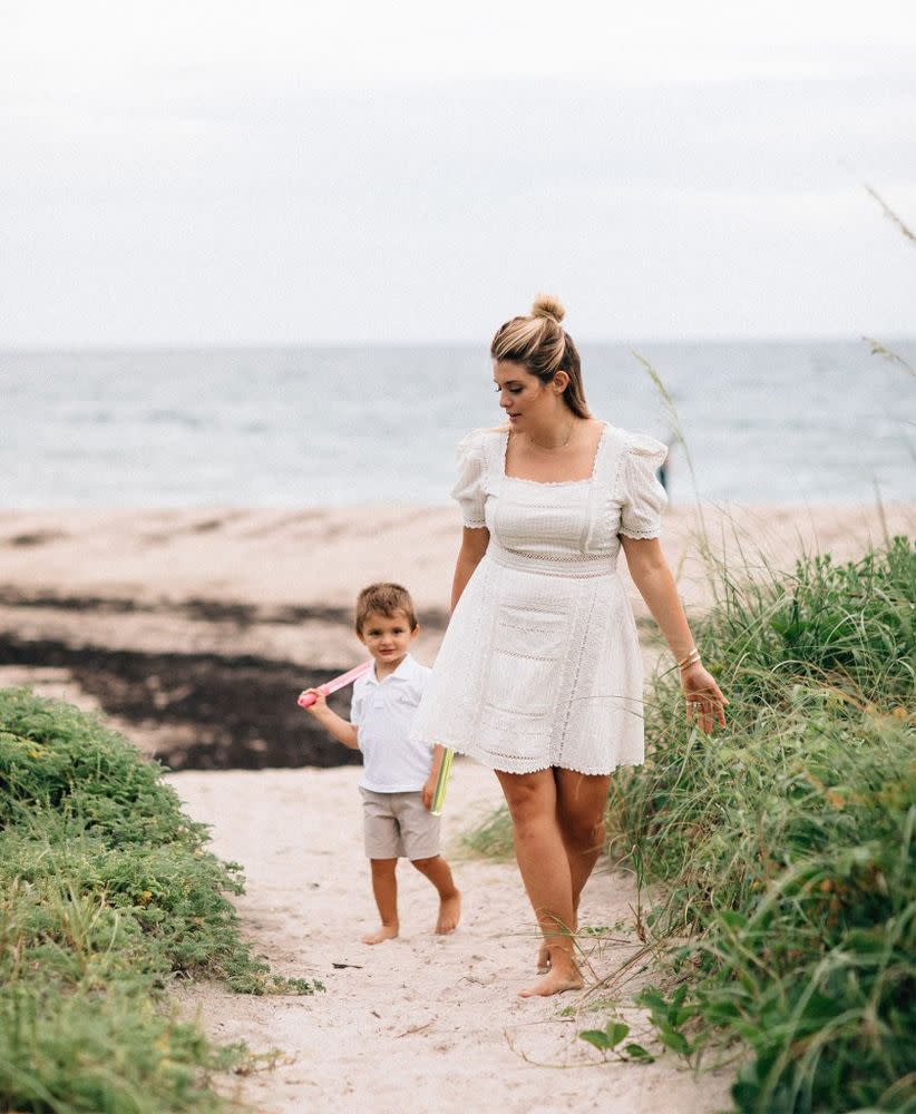 Daphne Oz and son Jovan