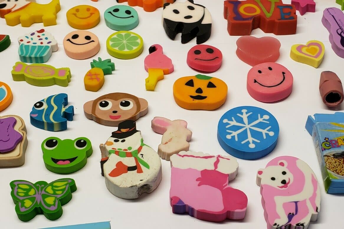 Selection of Vintage Novelty Erasers from the 80s and 90s