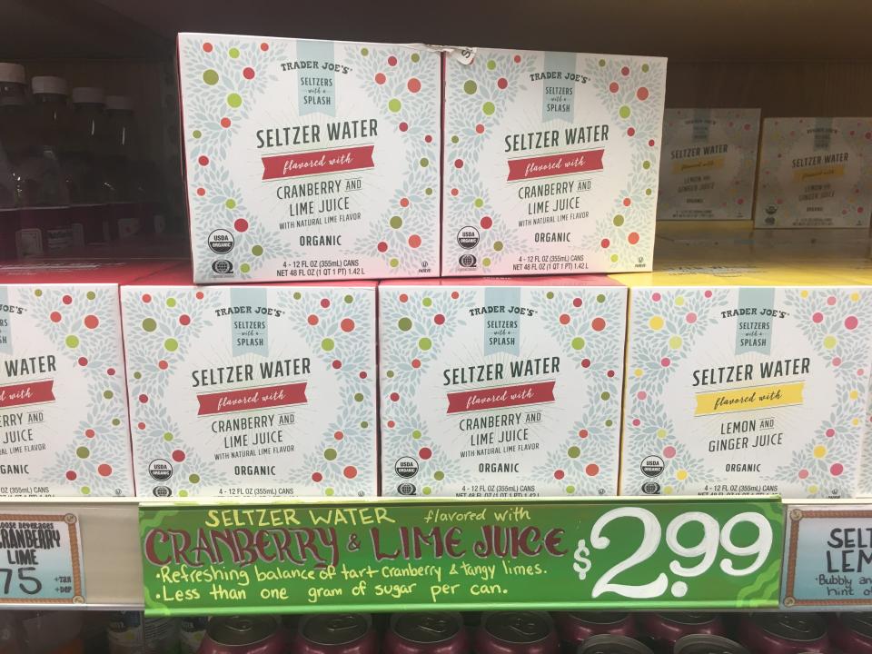 trader joe's seltzer water