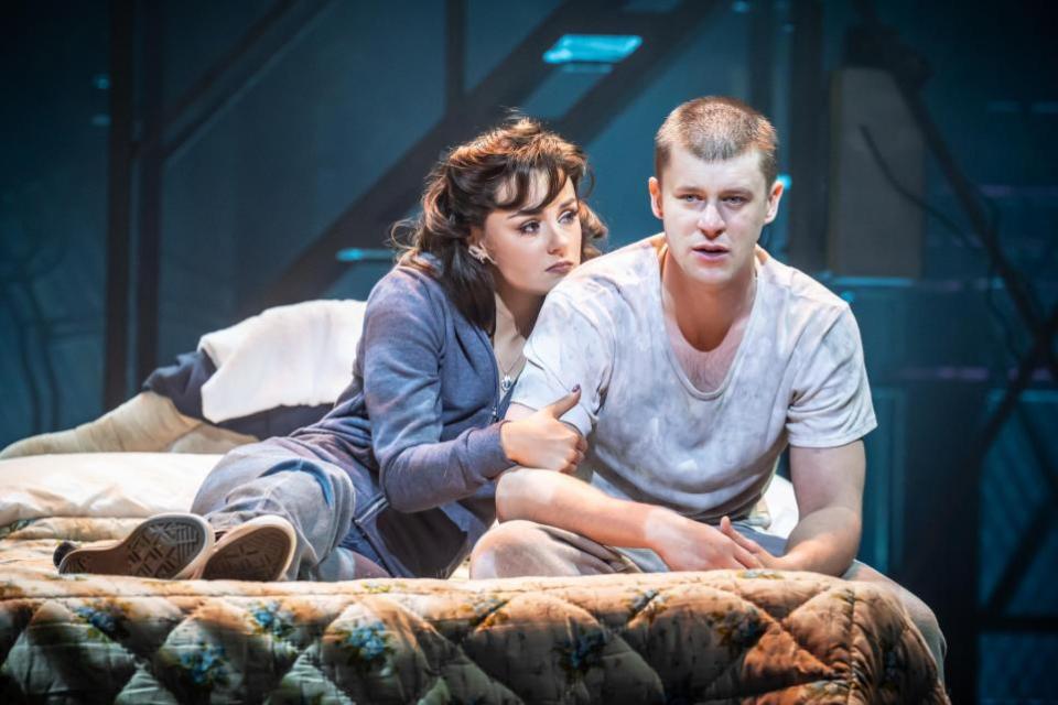 Lancashire Telegraph: Georgia Lennon and Luke Baker in An Officer and a Gentleman (Picture: Marc Brenner)