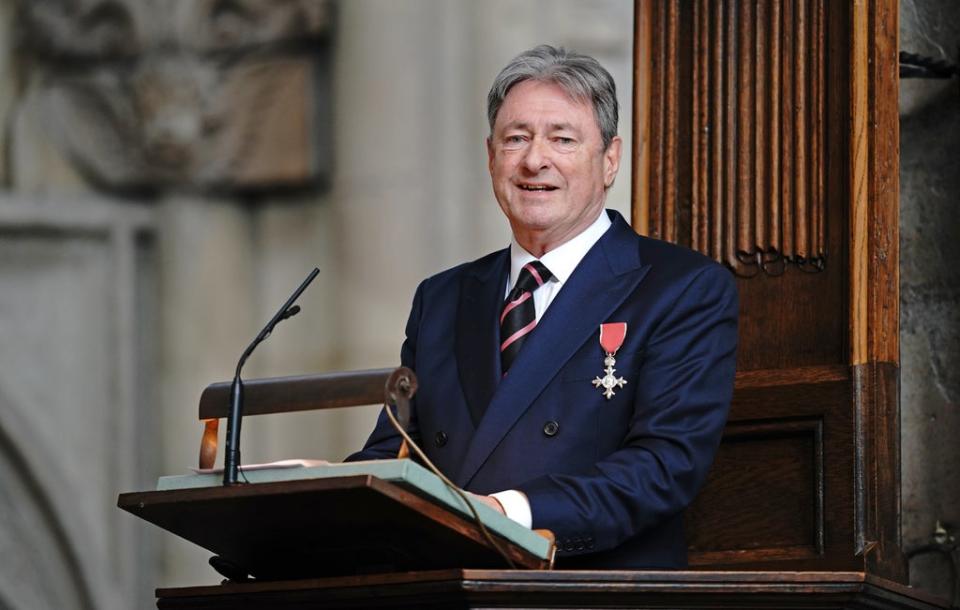 Alan Titchmarsh speaks during the Service of Thanksgiving for Dame Vera Lynn (Yui Mok/PA) (PA Wire)