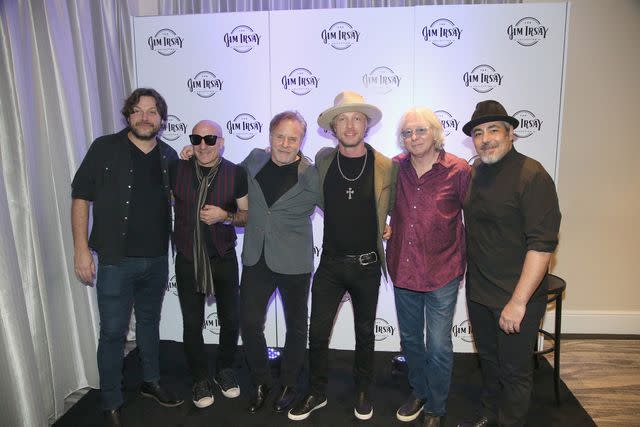 <p>Gary Miller/Getty</p> om Bukovac, Kenny Aronoff, Mike Wanchic, Jim Irsay, Kenny Wayne Shepherd, Mike Mills and Danny Nucci on December 9, 2021 in Austin, Texas.