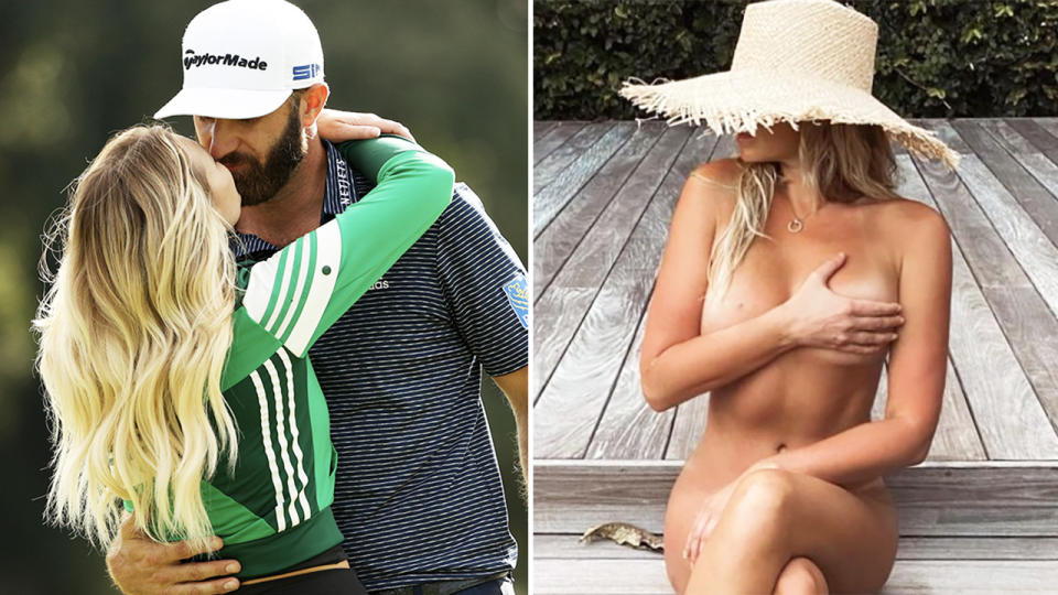 Paulina Gretzky, pictured here on holidays with Dustin Johnson.
