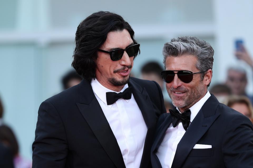 Adam Driver and Patrick Dempsey attend a red carpet for the movie 
