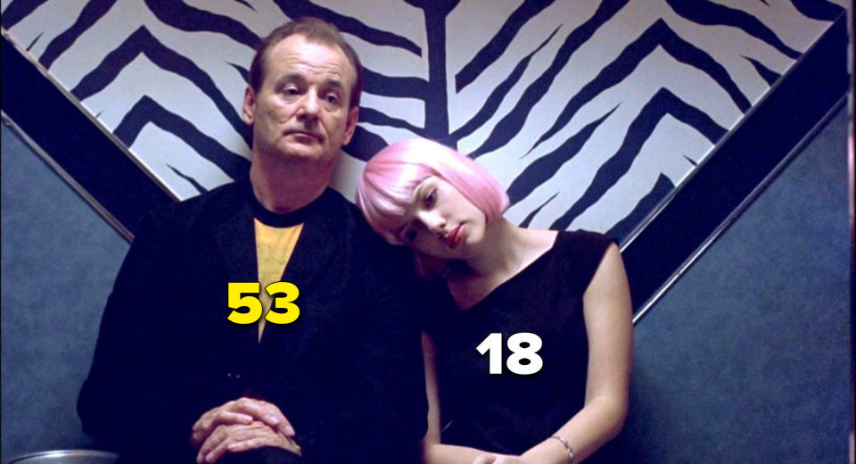 Bill Murray, 53, and Scarlett Johansson, 18