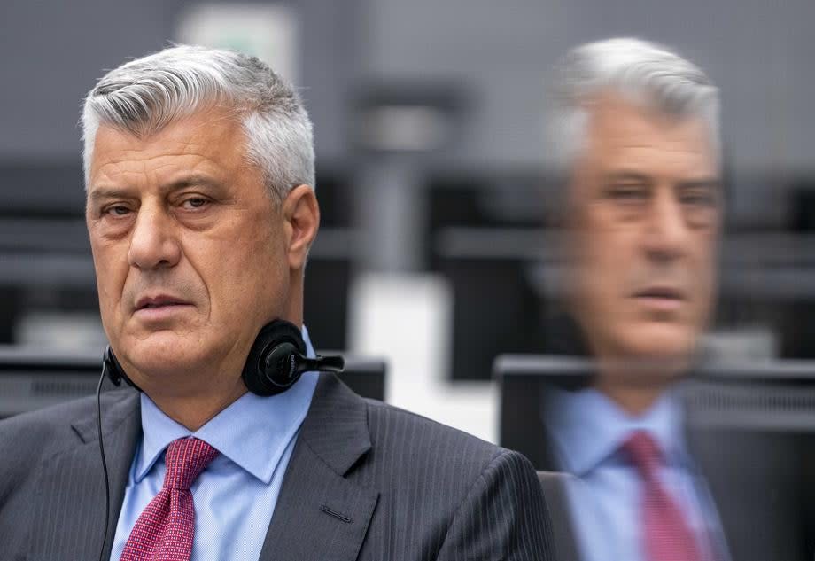 Kosovar former president Hashim Thaci will go on trial for alleged war crimes later this year (EPA-EFE)