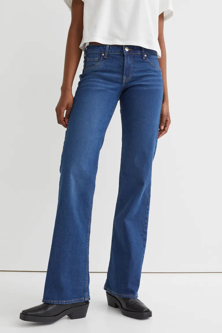 Flare Low Jeans. Image via H&M.