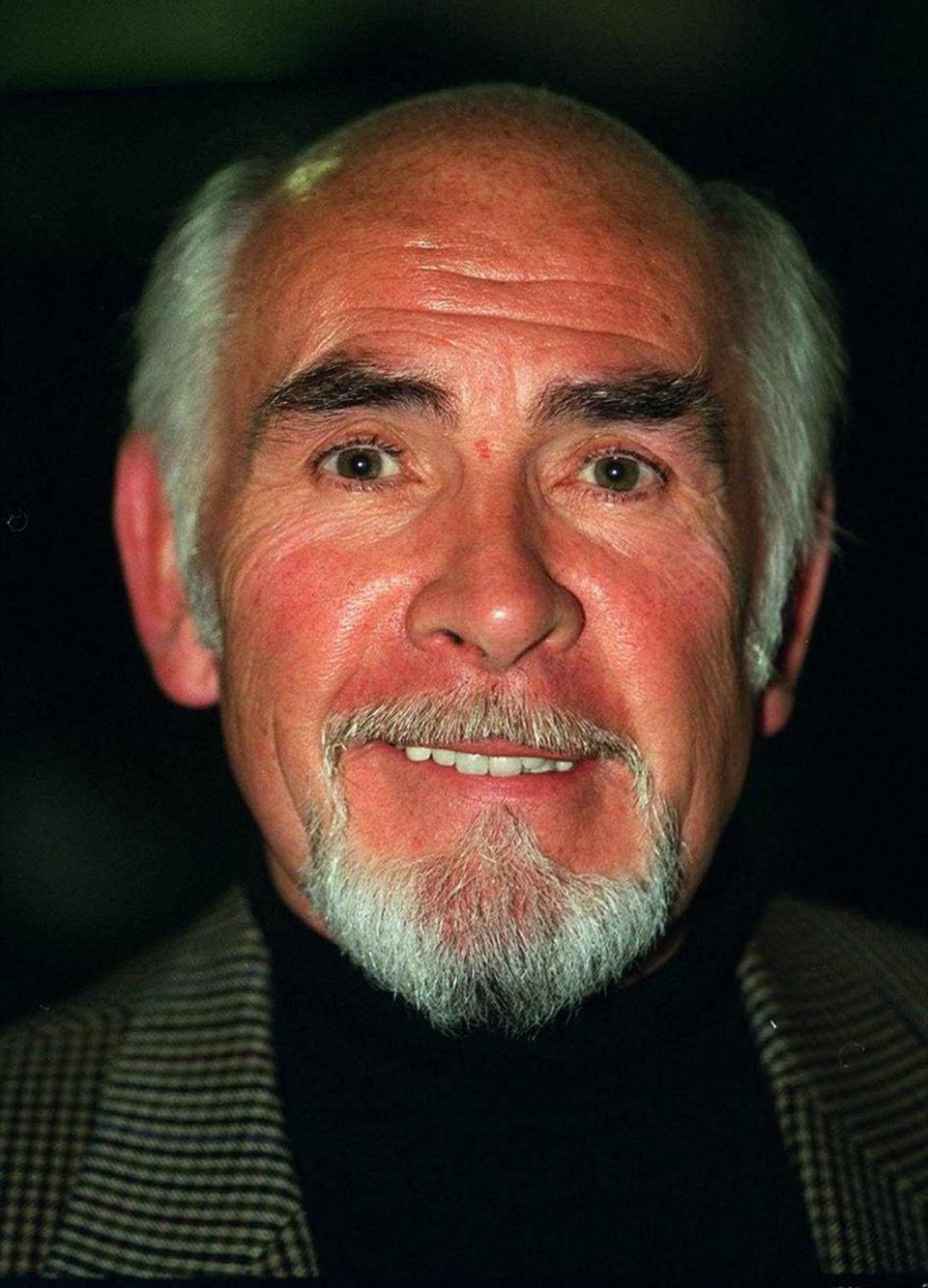 Neil Connery brother of actor Sean Connery with beard April 1997 (Photo by mirrorpix/Mirrorpix/Mirrorpix via Getty Images)