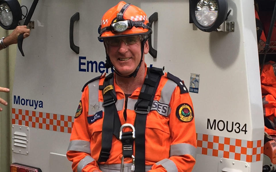 Chris Zammit is a volunteer with the SES Moruya unit. Source: Suppled