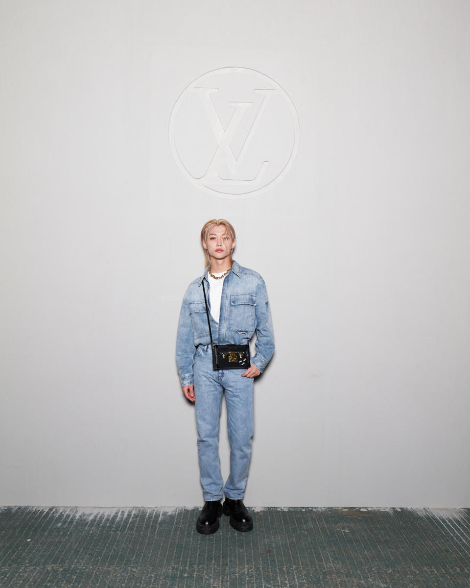 A blonde Felix at Louis Vuitton’s pre-fall 2023 women’s show in Seoul last May.