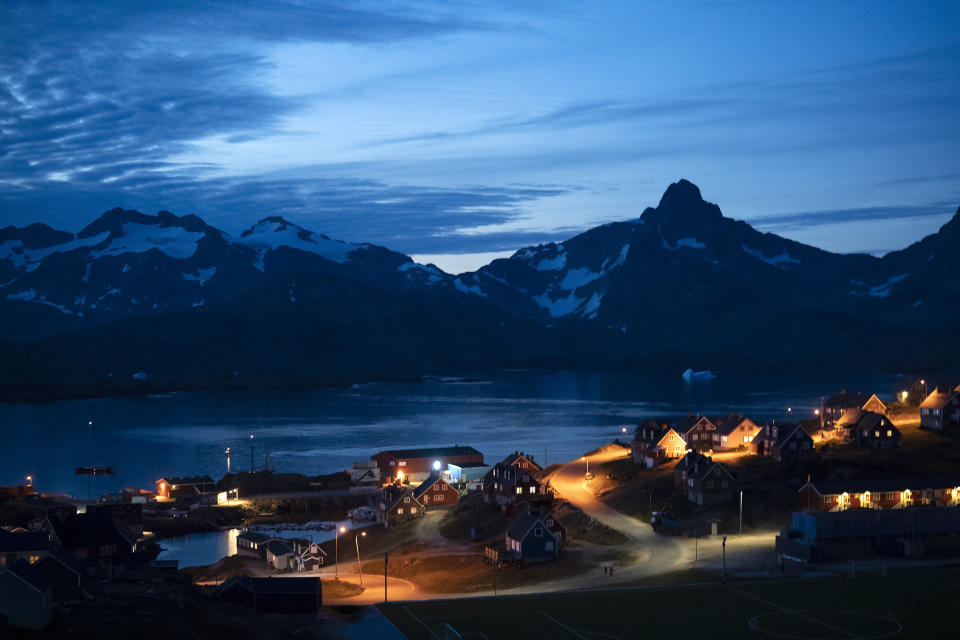 Foto de Tasiilaq, en Groenlandia, el 16 de agosto del 2019. (AP Foto/Felipe Dana)