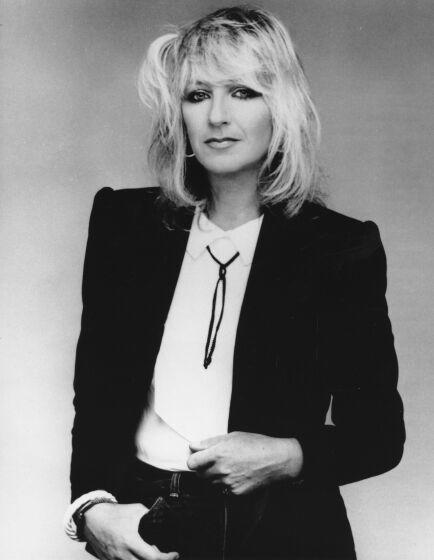 This is a photo of Christine McVie, a member of the musical group Fleetwood Mac, in Feb. 1983. (AP Photo)