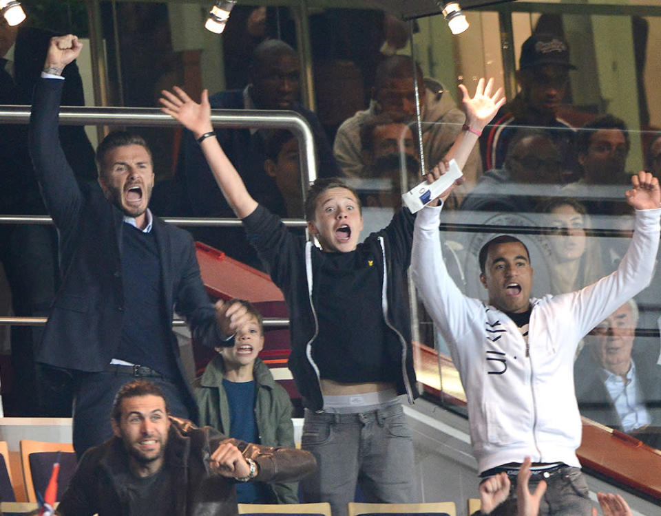 Celebrities At Paris Saint-Germain FC v Valenciennes FC