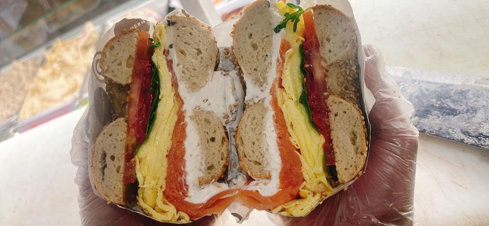 Modern Bread and Bagel offers lots of sandwiches on fresh-baked hand-rolled bagels