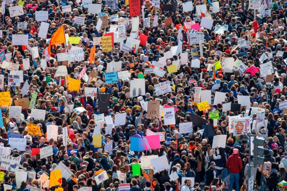 The March for Our Lives rally in Washington.