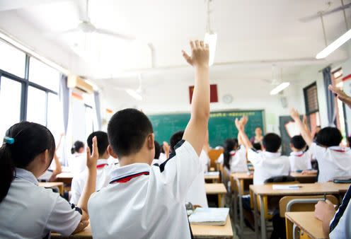 <span class="caption">Hands up if you're top of the class.</span>