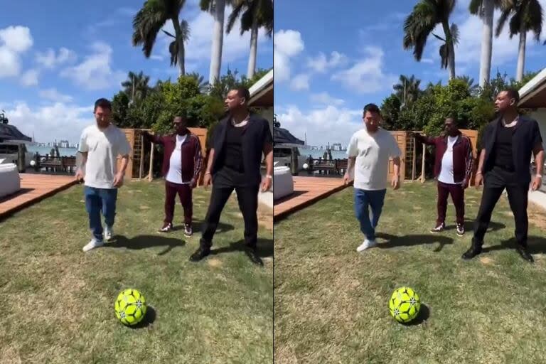 Lionel Messi apareció en un video con Will Smith y Martin Lawrence