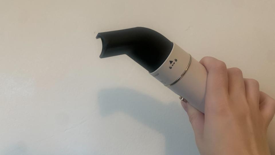 Bellissima Air Wonder 8 in 1 Hot Air Styler being held by author