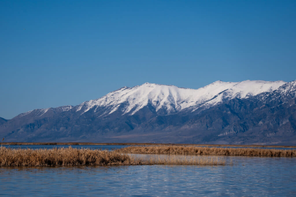 Willard Bay portion of the Great Salt Lake in Utah