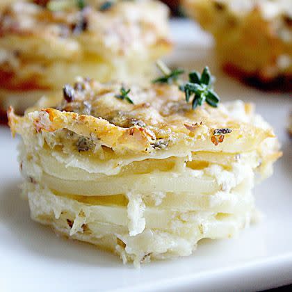 Parmesan Scalloped Potato Stacks