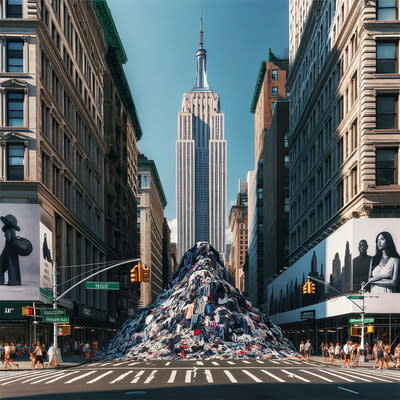 Vestiaire Collective Bans Fast Fashion Giants From Its Platform/ 92 million tons of textile waste is discarded every year. That’s enough to fill the Empire State Building every day. Credit @Vestiaire Collective 