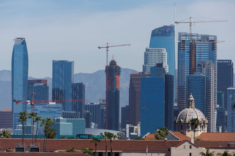 FILE PHOTO: A view of the skyline of downtown Los Angeles