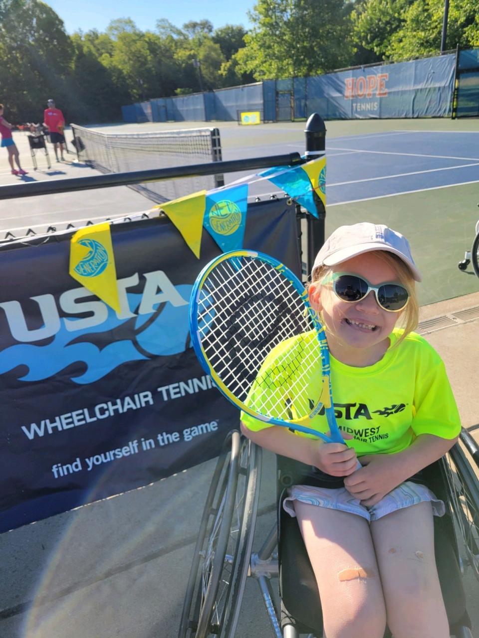 The USTA hosted a wheelchair tennis camp at Hope College.