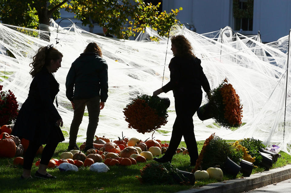 White House Prepares For Halloween Festivities