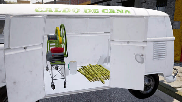 Caldo de Cana é estrela do primeiro capítulo de Brazilian Street Food Simulator. (Imagem: Divulgação/Pardall Games)