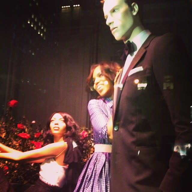 In New York at the Saks for Scandal event.Photo: Saks Fifth Avenue/Instagram