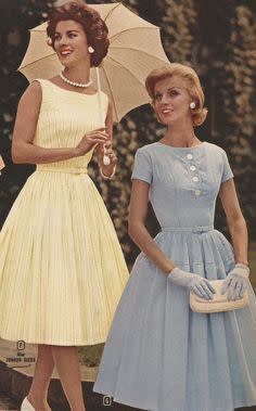 A principio de los 1961 los vestidos de colores pastel con una cintura bien marcada se veían en cada esquina de las ciudades más ‘in’ del mundo.