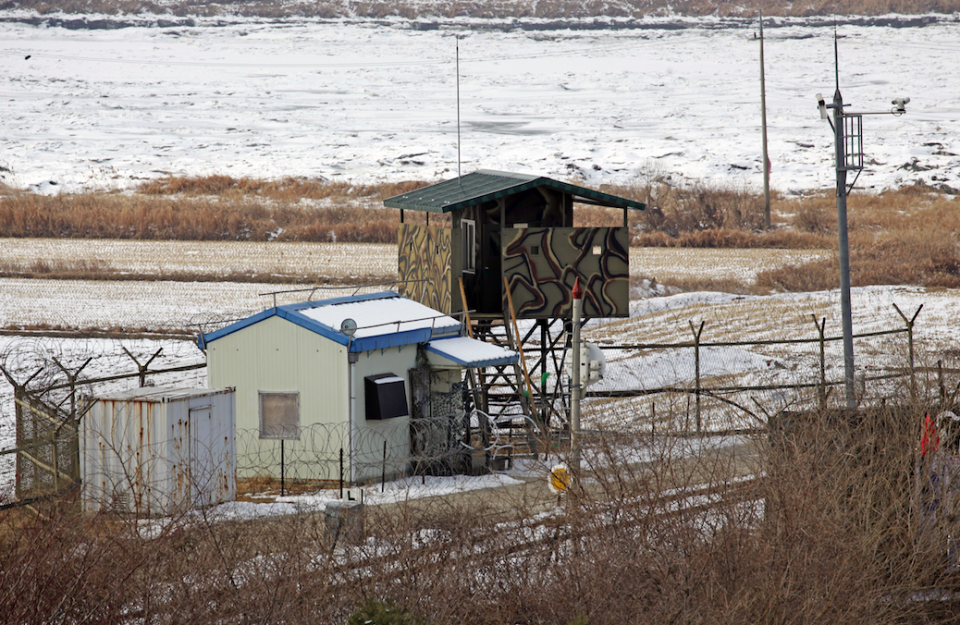 The border between the two countries is one of the most militarized strips of land in the world (Rex)