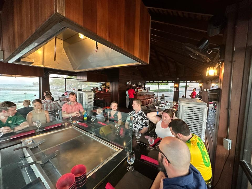 hibachi restaurant at Jewel Grande resort in Jamaica