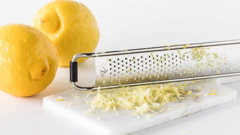 microplane zester with two lemons