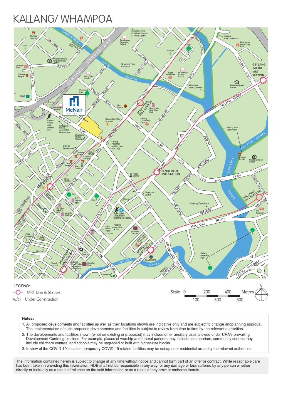 McNair Heights Kallang Whampoa BTO map 