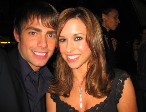 <p>Jonathan Bennett/Instagram</p> Jonathan Bennett and Lacey Chabert