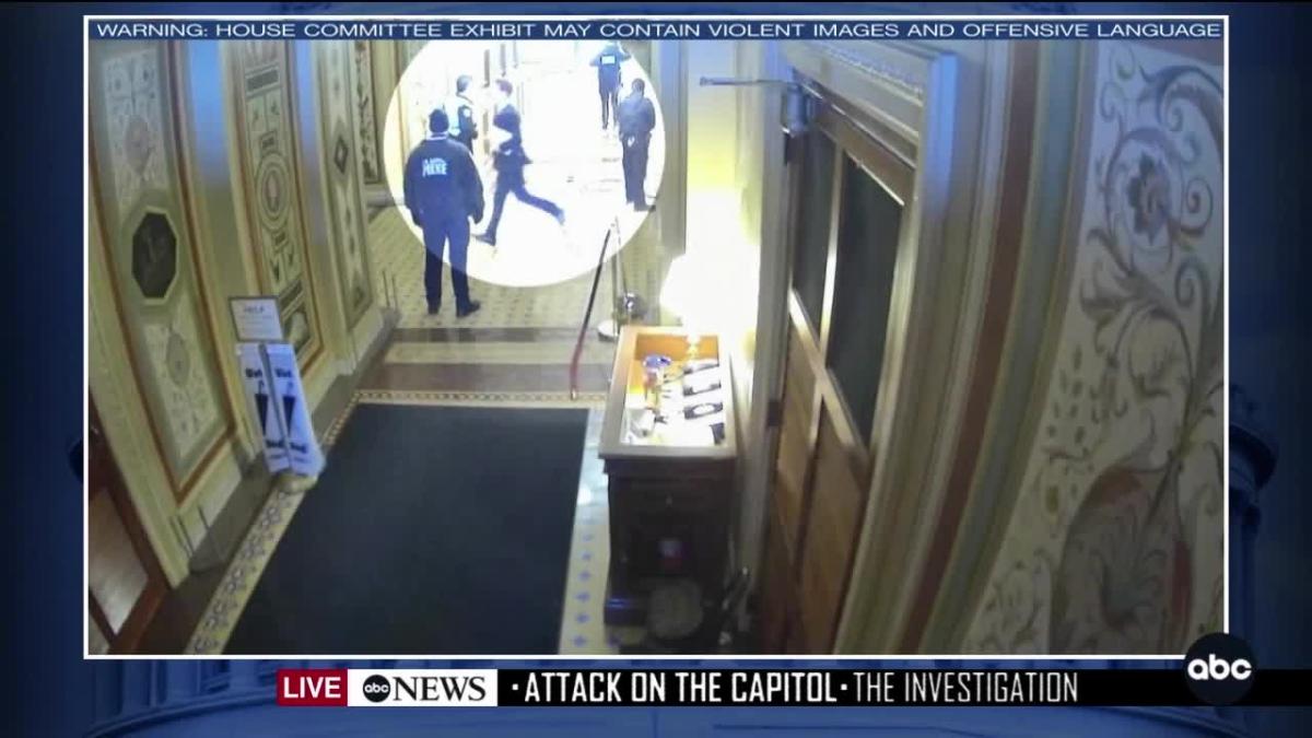 Senator Josh Hawley Shown Running Down Capitol Hallways In New January 6 Committee Video 