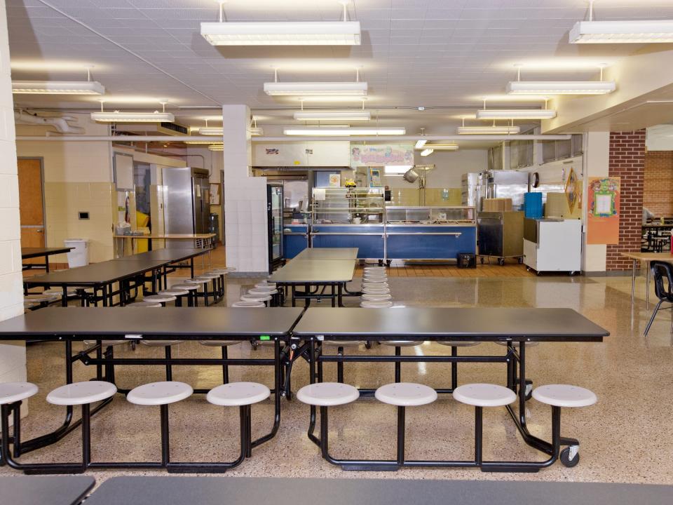 empty cafeteria