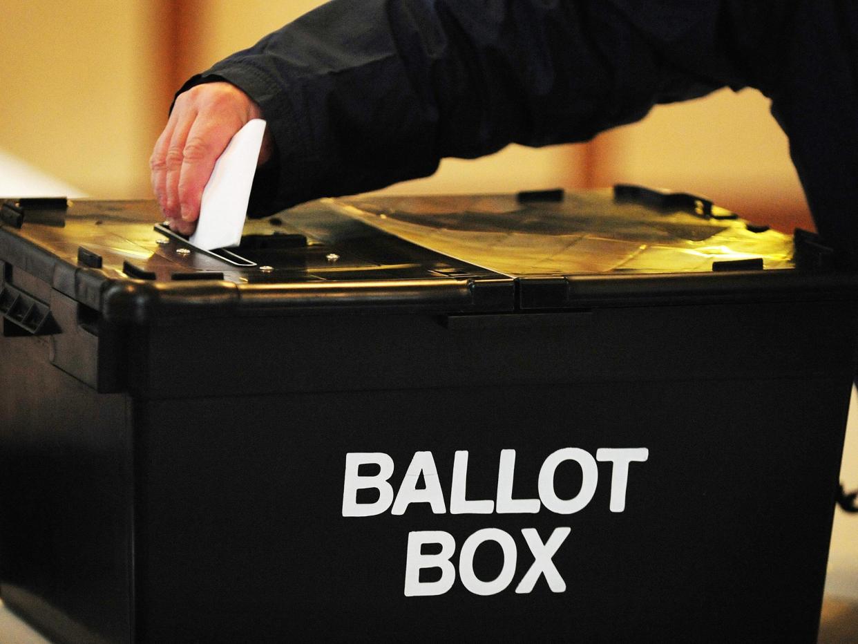 UK general elections are decided using the first past the post system: PA