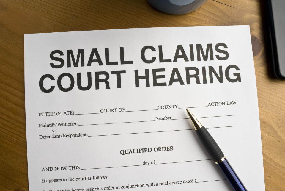 paperwork for small claims court